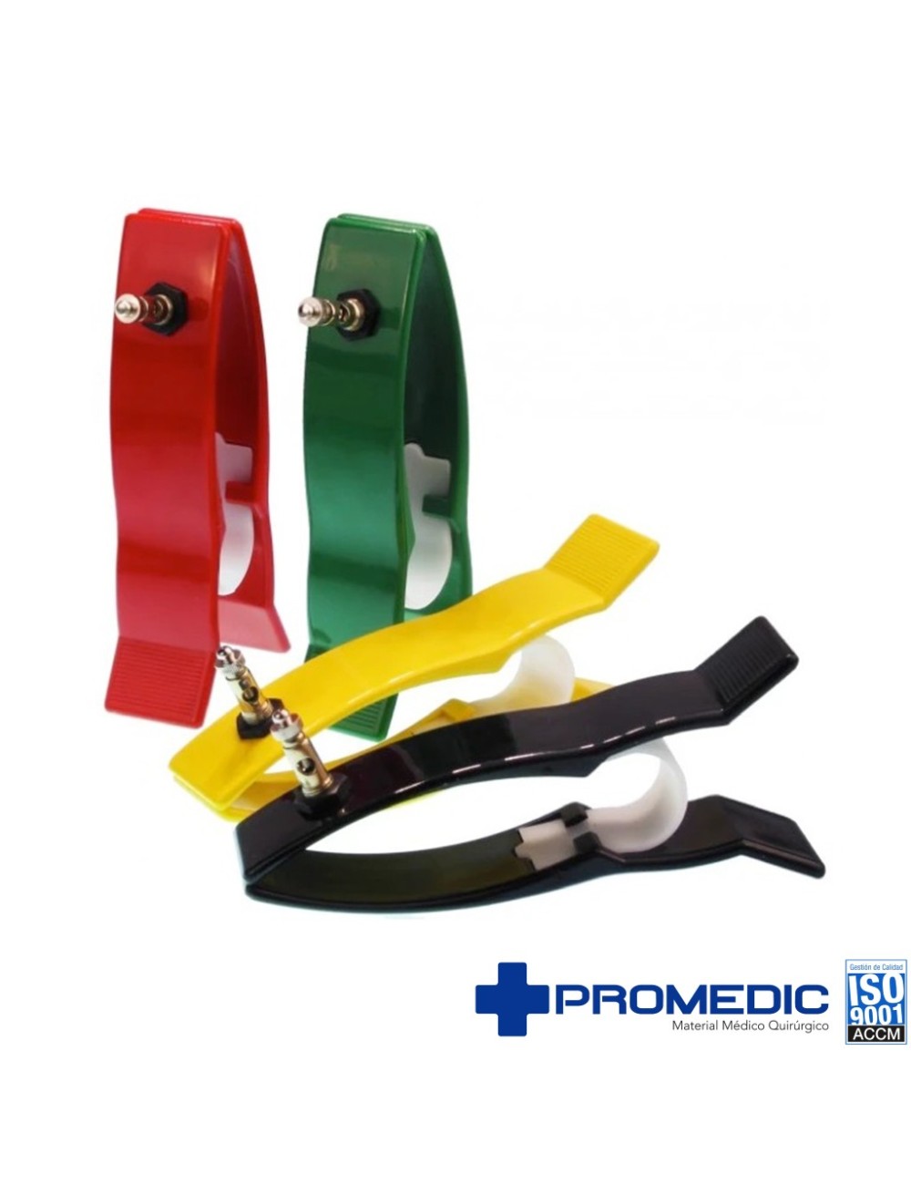 JUEGO DE 4 PINZAS EXTREMIDADES ECG ADULTO