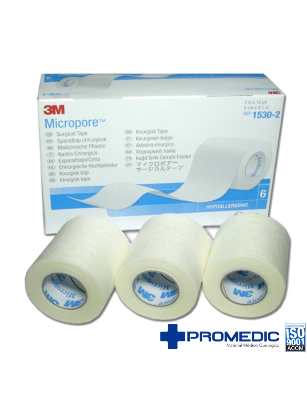 MICROPORE HIPOALERGENICO 5x10 C/6 MICROPORE HIPOALERGENICO 5x10 C/6