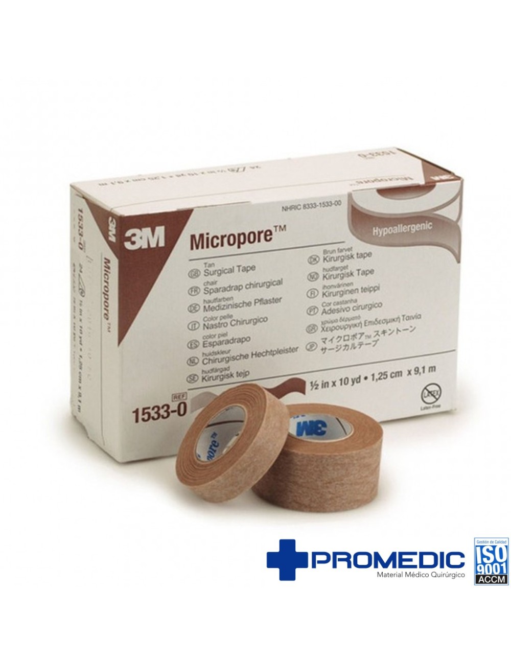MICROPORE PIEL 1,25x10 C/24