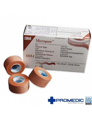 MICROPORE PIEL 2,5x10 C/12