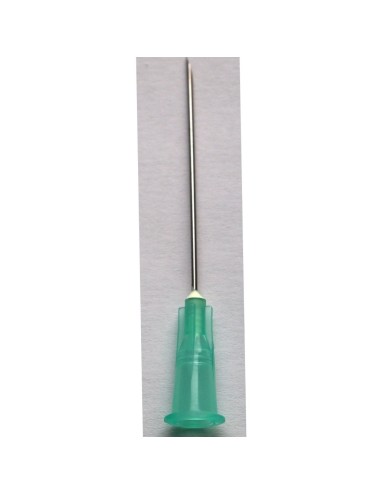 AGUJA 21G 50X0.8 VERDE C/100