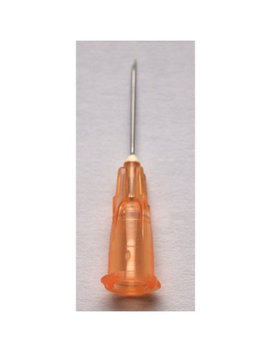 AGUJA 25G 16X05 NARANJA C/100