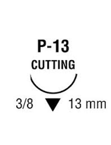 CAPROSYN 5/0 INC 3/8 13mm T 45cm P13 C/12