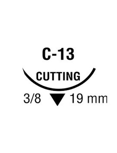 CAPROSYN 4/0 INC 3/8 19mm T 75cm C13 C/36