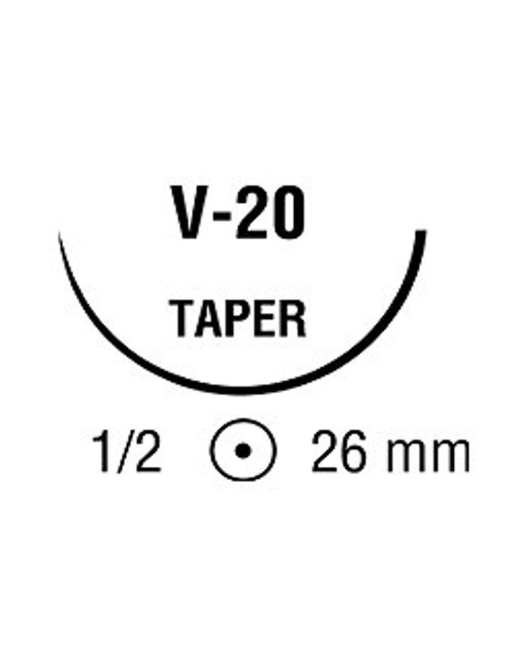 BIOSYN 2/0 VIO 1/2 26mm C 75cm V20 C/36
