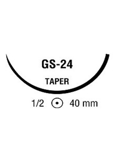 POLYSORB 1 VIO 1/2 40mm C 75cm GS24 C/36