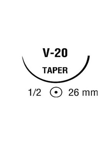 CAPROSYN 2/0 INC 1/2 26mm C 75cm V20 C/36