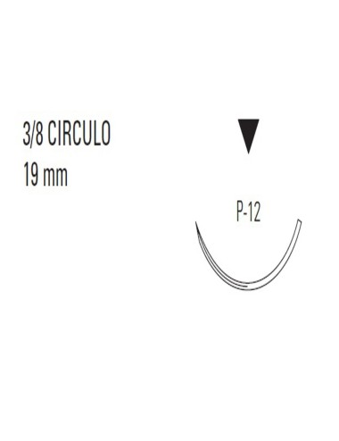 CAPROSYN 4/0 VIO 3/8 19mm T 45cm P12 C/12