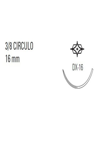 CAPROSYN 5/0 INC 3/8 16mm Dermax 45cm DX16 C/12