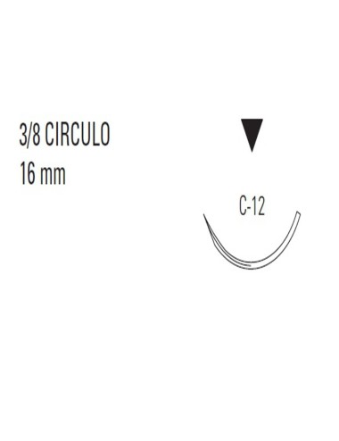 MONOSOF 4/0 NEG 3/8 16mm T 75cm C12 C/36