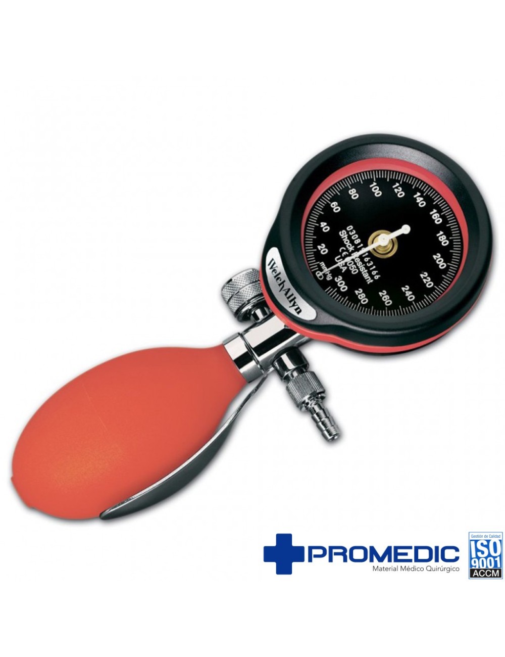 TENSIOMETRO ANEROIDE DURASHOCK ROJO WA